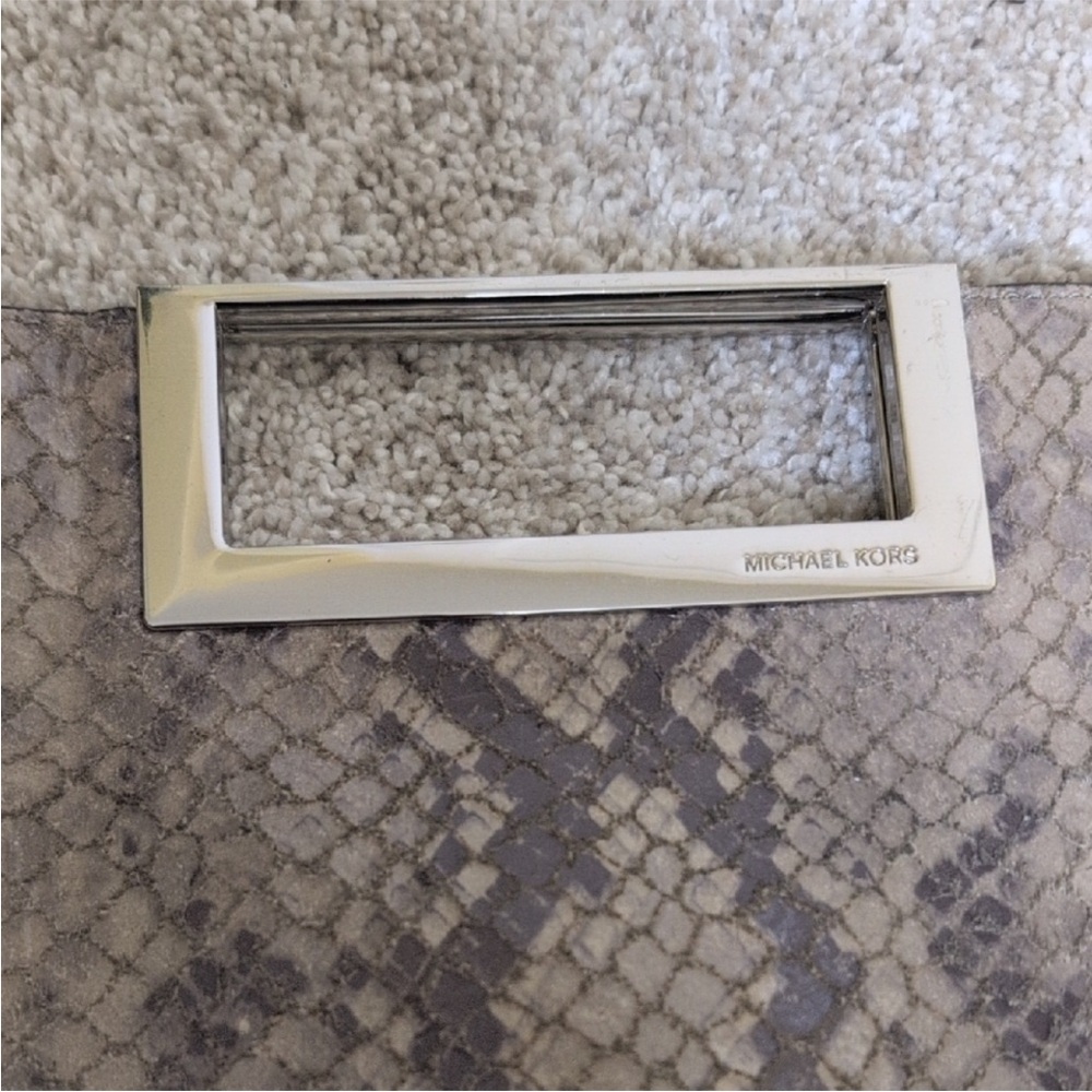 Michael Kors Berkley Python Clutch - Picture 4 of 9